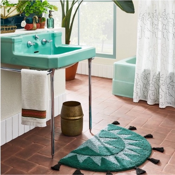 Opalhouse Bath New 2x32 Soleil Half Bath Rug Moon Green Opalhouse
